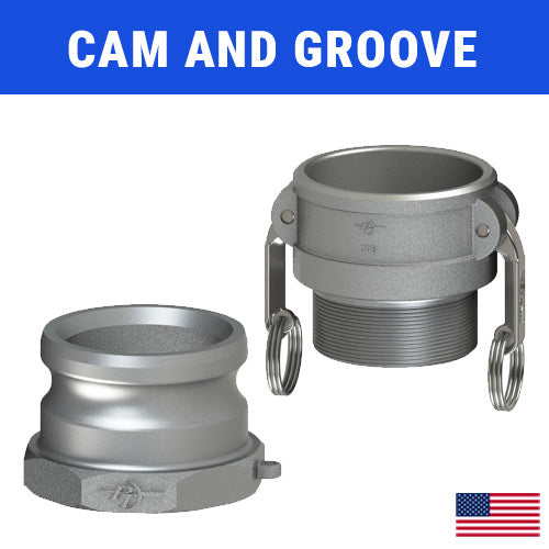 Cam & Groove (Camlock) Adapters Made in the USA.