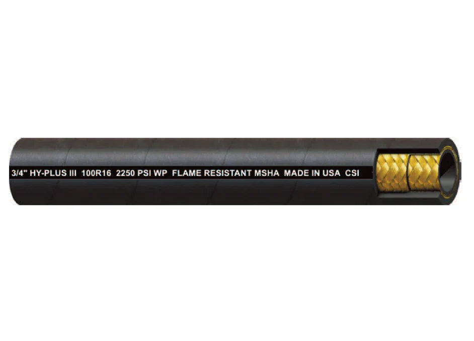 HPIII Two Wire Domestic Hi-Pressure Hydraulic Hose Extremely Flexible (SAE 100R16) by Couplamatic