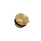 0220 17 00 by Parker | Legris Hex Head Plug | 3/8" Male BSPP Thread | 17 mm Hex | Brass | Pack of 10