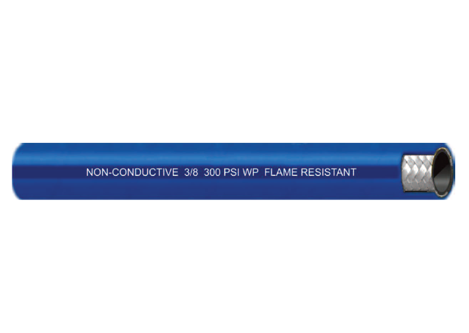 1/2" 024H by Couplamatic | Rubber Covered Push-on Hose | One Fiber Braid | Blue | 1/2" ID | 500ft