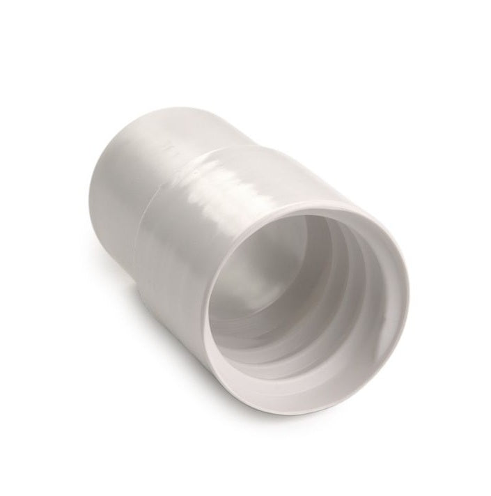 03100792 by Flexaust | Flex-Tube Screw Cuff | Fits 2in Hose ID | White | PVC