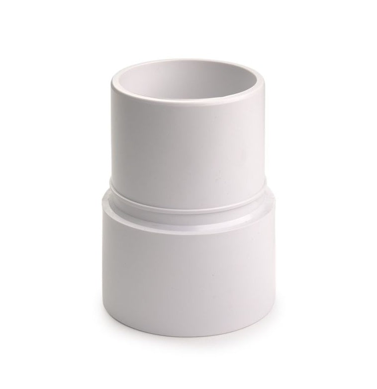 03100793 by Flexaust | Flex-Tube Screw Cuff | Fits 3in Hose ID | White | PVC