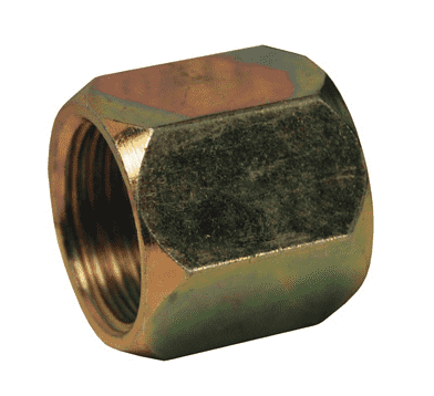 0318-6 Dixon Valve Zinc Plated Steel Tube Nut - 9/16"-18 JIC 37 deg.