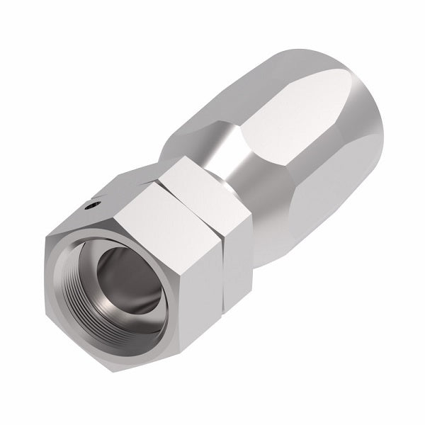 07.420-4-4 Aeroquip by Danfoss | Female BSP Swivel 100R2 Skive Style Reusable Hose Fitting | -04 Female BSP Swivel x -04 Reusable Hose End | Steel