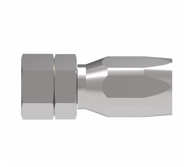 07.420-4-4 Aeroquip by Danfoss | Female BSP Swivel 100R2 Skive Style Reusable Hose Fitting | -04 Female BSP Swivel x -04 Reusable Hose End | Steel
