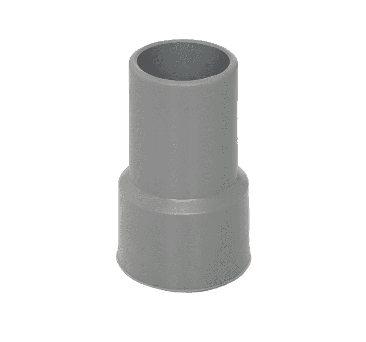 03100380 (DC380) by Flexaust | Standard Screw Cuff | 2" Hose ID | Gray