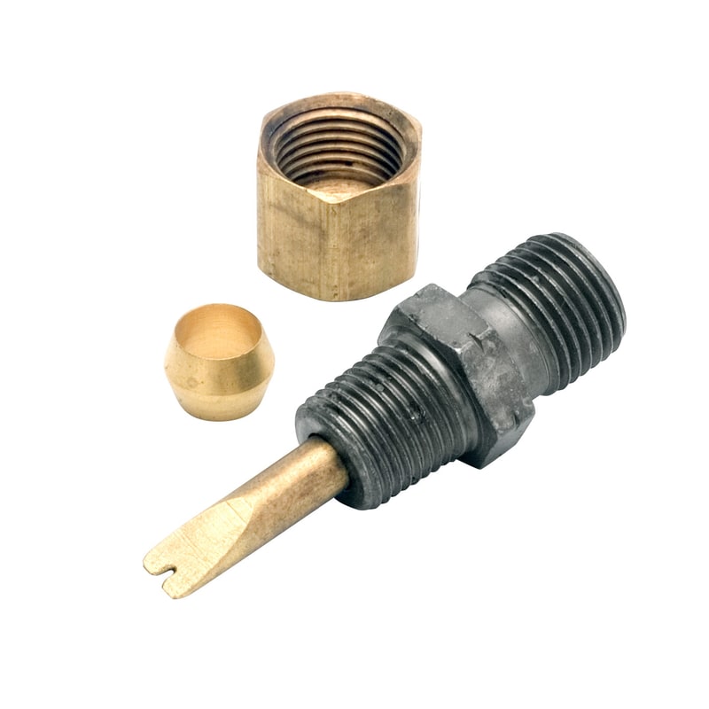 381301-8 by Alemite | Spray Fitting | Inlet: 1/4" Male NPTF | Outlet: 1/4" Male NPTF