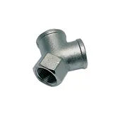 0910 00 13 by Parker | Legris Stud Fitting | 1/4" Female BSPP Equal Thread | 17 mm Hex | Y | Nickel-Plated Brass | Pack of 25