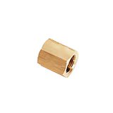 0110 04 00 40 by Parker | Legris Complementary Compression Fittings | 4 mm Nut x M8x1 Metric Thread | 10 mm Hex | Straight | Zinc-Plated Steel | Pack of 50
