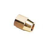 0110 08 00 60 by Parker | Legris Complementary Compression Fittings | 8 mm Long Nut x M12x1 Metric Thread | 16 mm Hex | Straight | Brass | Pack of 10