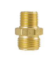 10-3M by ZSi-Foster | Reusable Hose Fitting | Male Adapter for Female Swivel | 3/8" Size Female Swivel Adapter | with No. 10 Nut | 1/2-14 NPS | Brass