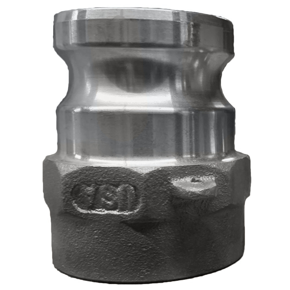 1000120H (20AHD) by PT-Coupling | Heavy Duty Cam & Groove Adapter | Type AHD | 2" Adapter x 2" Female NPT | Aluminum | Buna-N Seal