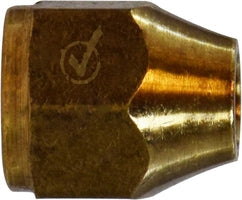 704014-06 by Midland | Lead Free 45° SAE Flare Fitting | Short Rod Nut | 3/8" Female UNF | Brass | Replaces: 10017LF / 10-017LF