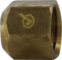 704040-06 by Midland | Lead Free 45° SAE Flare Fitting | 3/8" Female UNF | Cap | Brass | Replaces: 10077LF / 10-077LF