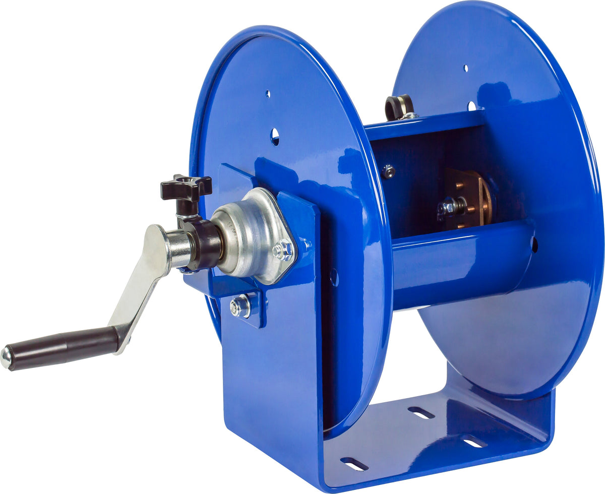 112WCL-6-20 by Coxreels | 100WCL Series | Hand Crank Welding Cable Reel | #2/0 Cable, 450A | Steel | 100ft Capacity, Cable Not Included