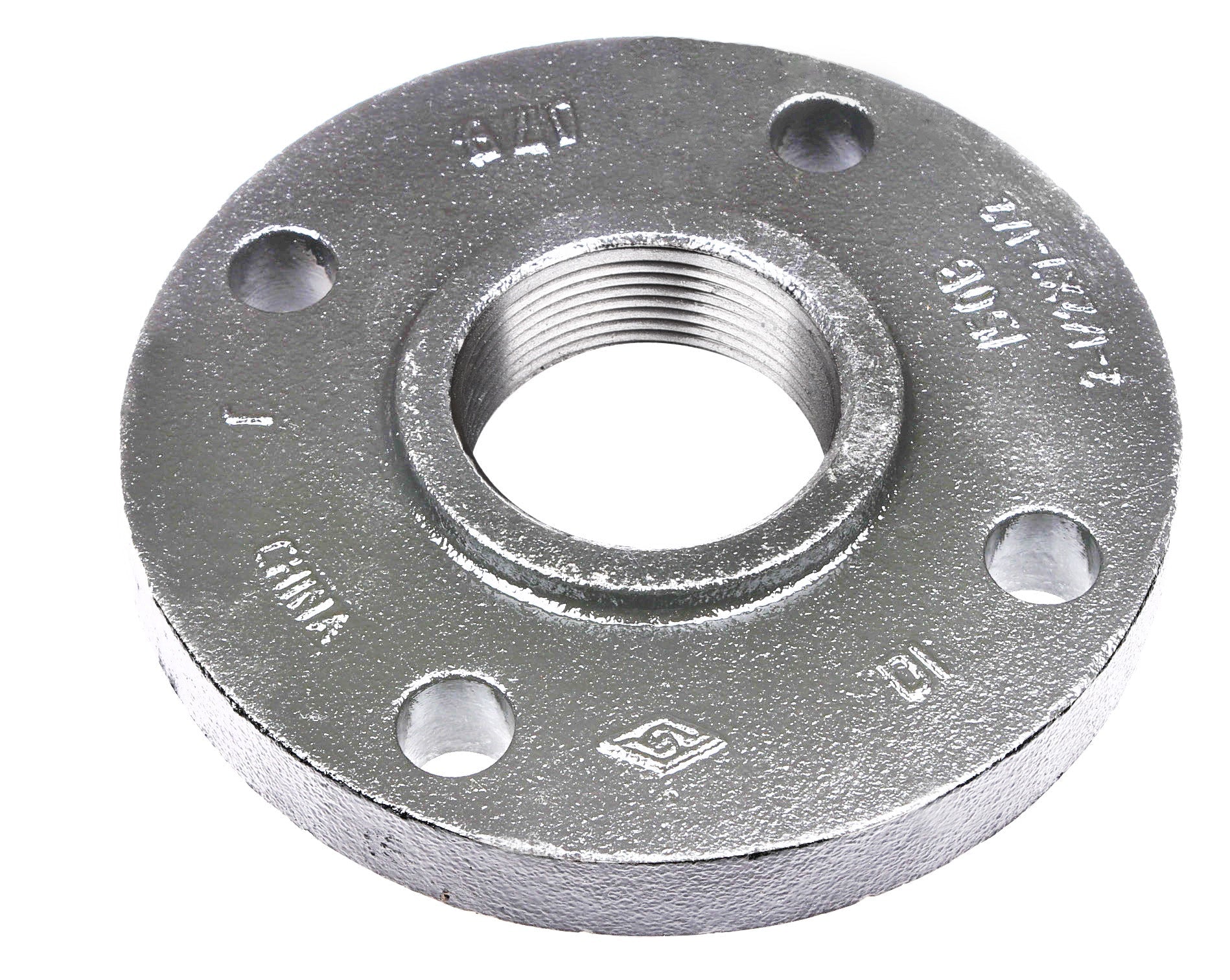 108027 by Midland | Threaded Companion Flange | 3" Size | Class 150 Threaded | Galvanized Ductile Iron