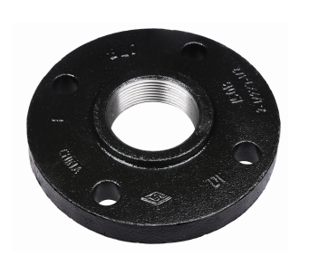 108074 by Midland | Threaded Companion Flange | 12" Size | Class 150 Threaded | Black Ductile Iron