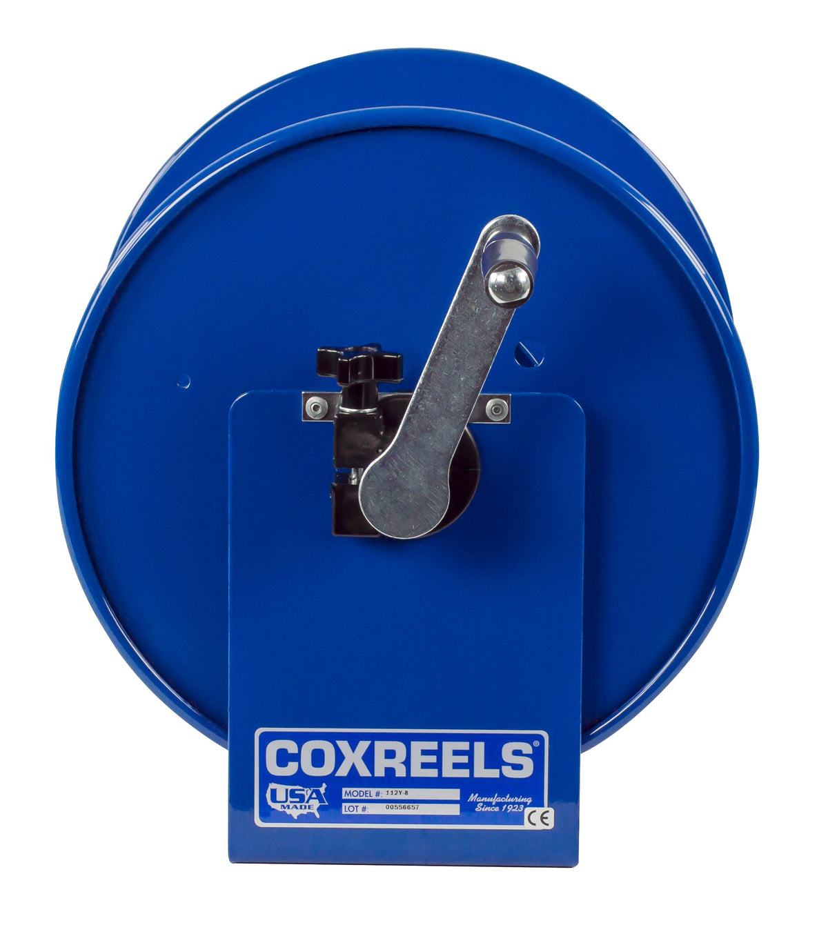 112Y-4 by Coxreels | 112Y Series | Hand Crank Cord Storage Reel | 8/3 or 10/3 or 12/3 or 16/3 Cord | Steel | 40/75/150/300ft Capacity, Cord Not Included