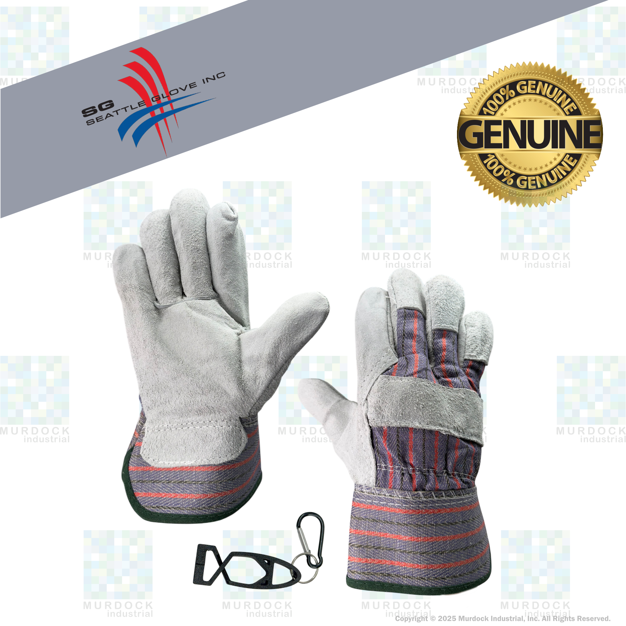 1160-S by Seattle Gloves | Leather Palm Glove | Small | Pack of 12