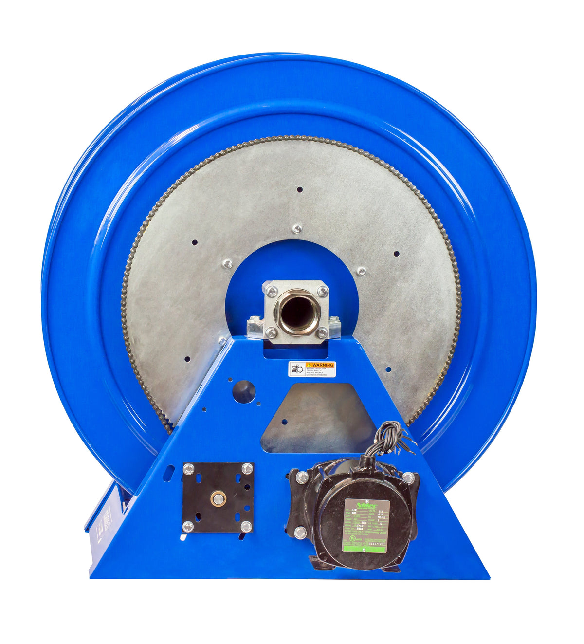 1195-3228-EDV3 by Coxreels | 1195 Series | 1,000 PSI Motor Driven Hose Reel | 12V DC 1/2 HP Explosion Proof Electric Motor | 2" Hose ID, 2" FNPT Inlet | Steel | 125ft Capacity, Hose Not Included