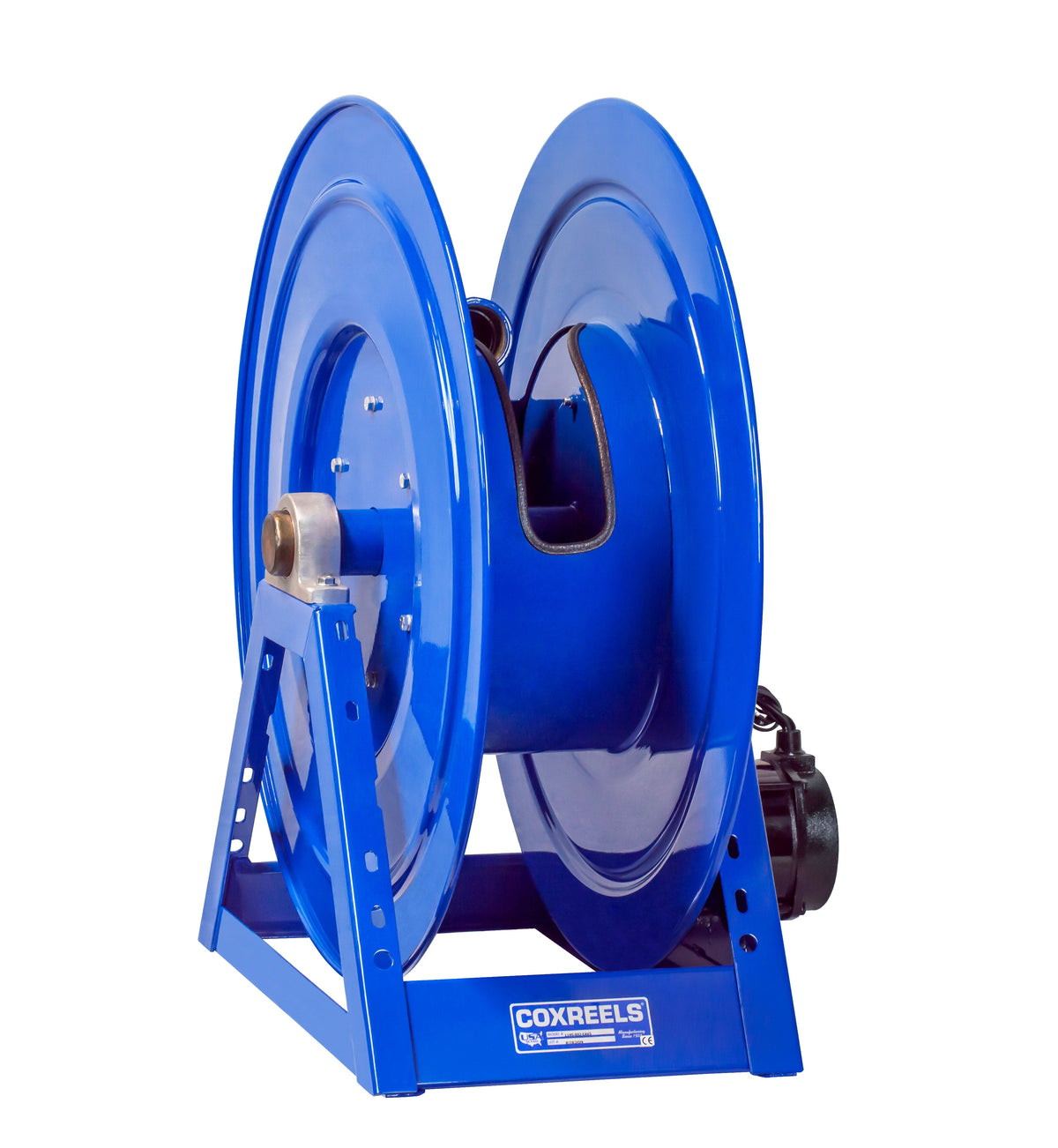 1195-3228-EAV3 by Coxreels | 1195 Series | 1,000 PSI Motor Driven Hose Reel | 115V AC 1/2 HP Explosion Proof Electric Motor | 2" Hose ID, 2" FNPT Inlet | Steel | 125ft Capacity, Hose Not Included
