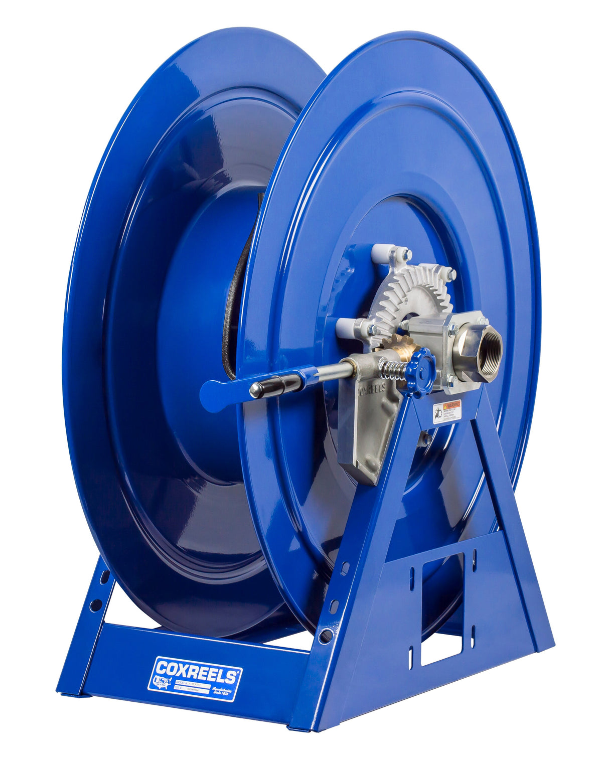 1195-1332-C by Coxreels | 1195 Series | 1,000 PSI Hand Crank Hose Reel | 2" Hose ID, 2" FNPT Inlet | Steel | 75ft Capacity, Hose Not Included