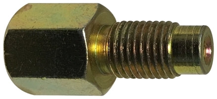 12329 (12-329) by Midland | Metric Hydraulic Brake Fitting | Female x Male Adapter | 3/8-24 Female Standard Flare Seat x M9 x 1.0 Inverted Male Thread | Straight | Steel