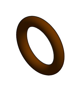 12774V by Banjo | Replacement Part | Duro 75 ±5 | O-Ring For Acorn Nut | Brown | FKM