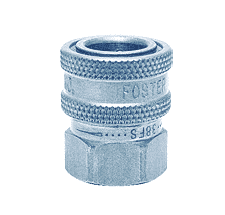 100FSS by ZSi-Foster | Quick Disconnect | FST Series | Socket | Straight Thru | 1" FPT | 303 Stainless Steel