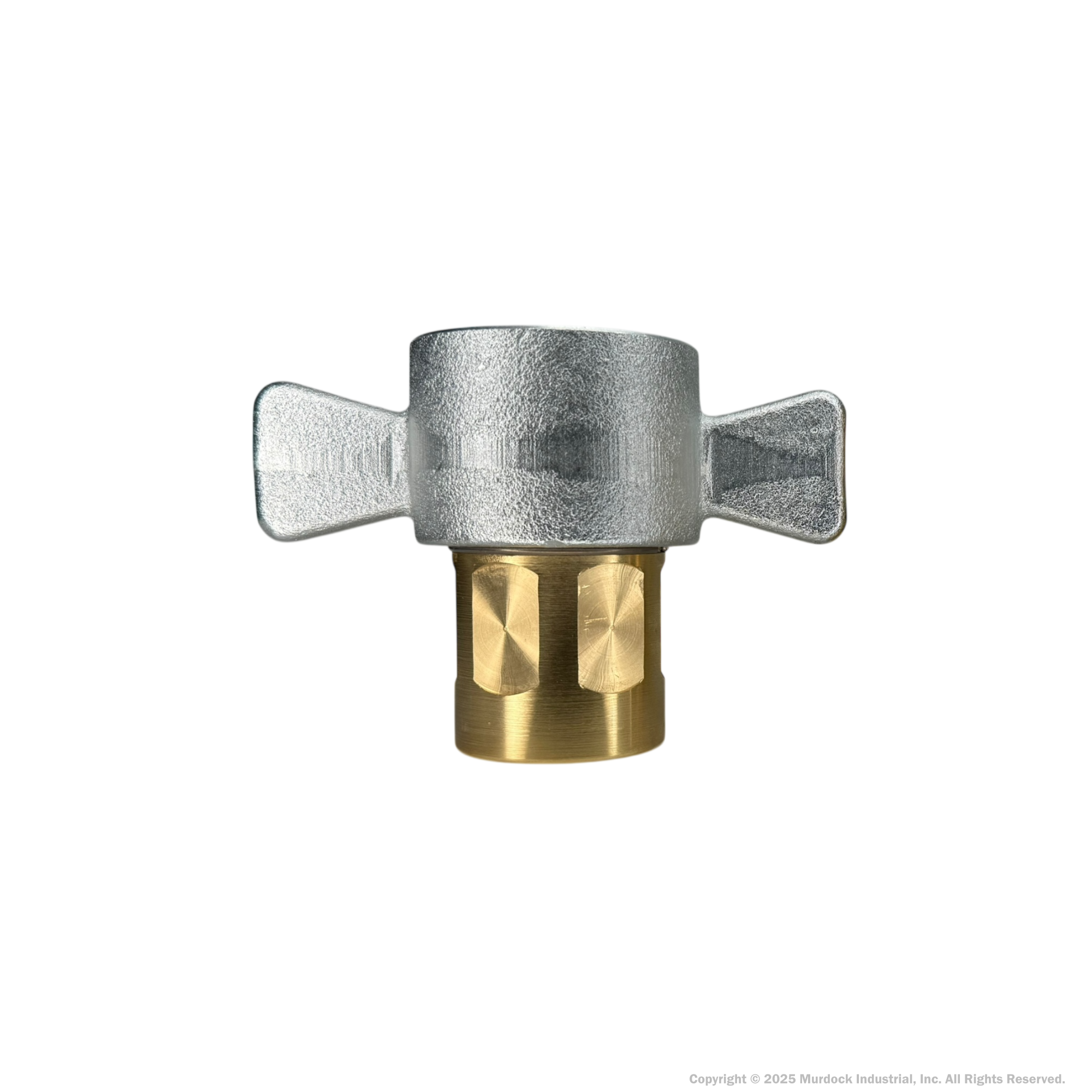 12WF12-B by Dixon Valve | Hydraulic Quick Disconnect Coupling | W-Series | 1-1/2" Female NPTF x 1-1/2" Wingstyle Interchange | Socket | Nitrile Seal | Brass