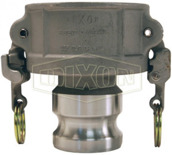 RDA2030EZ by Dixon Valve | EZ Boss-Lock Cam & Groove Reducer (Jump Size) | Type DA | 2" Coupler x 3" Adapter | 316 Stainless Steel