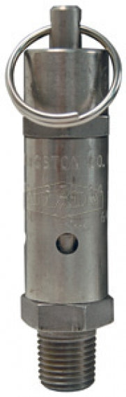 SV30SS by Dixon Valve | Safety Pop-Off Valve | Standard | 1/4" Male NPT | 30 PSI Preset Pressure | 35 SCFM | Stainless Steel