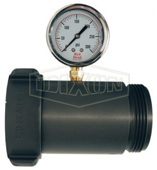 ALTG150F Dixon Aluminum Line Test Gauge - 1-1/2" Male NST(NH) x 1-1/2" Female NST(NH)