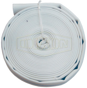A510-50UC Dixon 500# Single Jacket All Polyester Fire Hose - Uncoupled - 1" Hose Size - 1-1/4" Bowl Size - 50ft Length