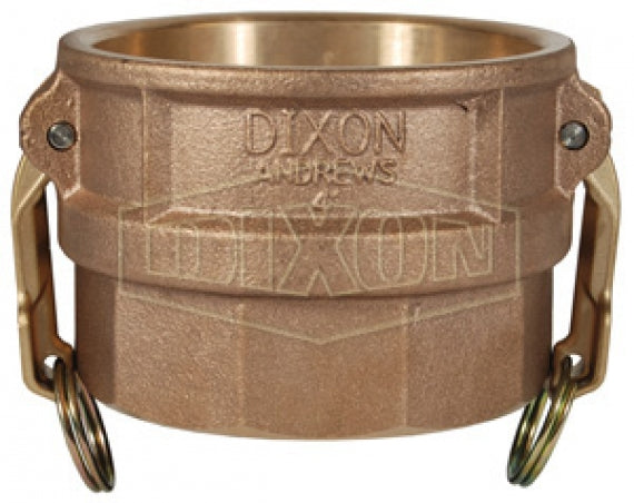400-D-BR by Dixon Valve | Cam & Groove Coupler | Type D | 4" Coupler x 4" Female NPT | Brass