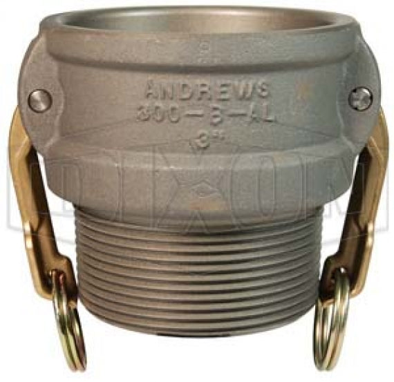 600-B-ALH by Dixon Valve | Cam & Groove Coupler | Type B | 6" Coupler x 6" Male NPT | Aluminum Hard Coat