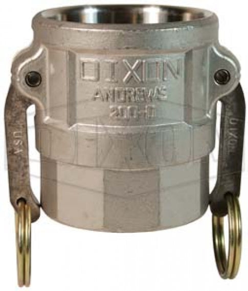 250-D-SS by Dixon Valve | Cam & Groove Coupler | Type D | 2-1/2" Coupler x 2-1/2" Female NPT | 316 Stainless Steel