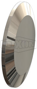 T16AMP-250PL Dixon Valve 2-1/2" 316L Stainless Steel BioPharm Solid End Cap (PL Finish SF1)