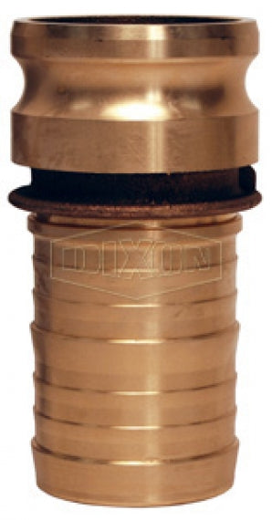 300-E-BR by Dixon Valve | Cam & Groove Fitting | Type E | 3" Adapter x 3" Hose Shank | Brass