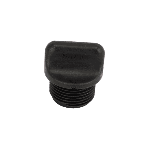 13777 by Banjo | Replacement Part for Manifold Flange Connections | 3/4" Poly Pump Drain/Prime Plug
