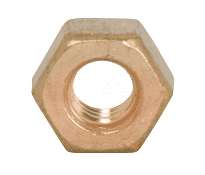 13BN Dixon Valve Sanitary Brass Bronze Hex Nut: 3/8"-16 for Bolted Clamps