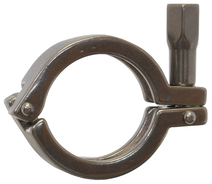 13MHHM800WNH Dixon Valve 304 Stainless Steel Single Pin Heavy Duty Sanitary Clamp with Hex Nut - 8" Tube OD