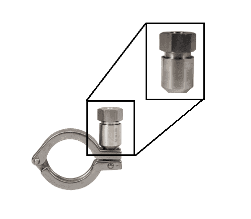 13SLN Dixon Valve 304 Stainless Steel Sanitary Spring Loaded Nut - 5/16"-18 Thread