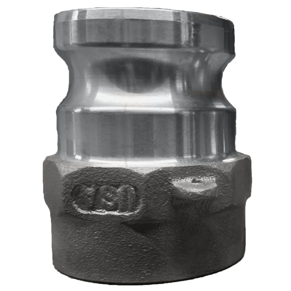 1400130H (30AHD) by PT-Coupling | Heavy Duty Cam & Groove Adapter | Type AHD | 3" Adapter x 3" Female NPT | 316 Stainless Steel | Buna-N Seal