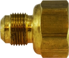 14025 (14-025) by Midland | Space Heater Fitting | Female Adapter | 3/8" x 1/2" | Straight | Brass