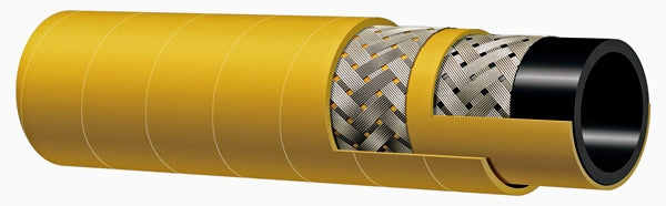 T142AK300X100 Alfagomma by Kuriyama | T142AK Series | High Temp Compressed Air Hose | 3" ID | 3.54" OD | 450 PSI | Yellow | 100ft