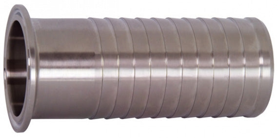 14MPHRL600 Dixon Valve 304 Stainless Steel Sanitary Brewery Hose Barb Adapter - 6" Tube OD