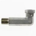 1501-L-06-08-FG by Brennan Inc. | -06 Male Pipe x -08 Female Pipe Swivel | 90° Elbow (Long) | Forged Steel