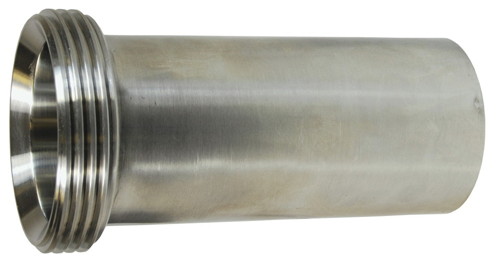 15AHT-G150 Dixon Valve Threaded Bevel Seat Tygon® Hose Adapter - 1-1/2" Tube OD - 304 Stainless Steel