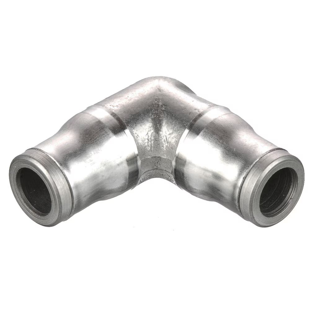 165PLS-6M by Parker | Prestolok PLS Push-to-Connect Fittings | Threaded Union Fitting | 6 mm Tube Size | 30.00 mm Length | 90° Elbow | Stainless Steel | Pack of 2